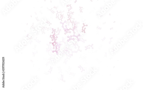 Light Purple  Pink vector texture with artificial intelligence concept.