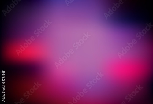 Dark Pink vector blurred background.