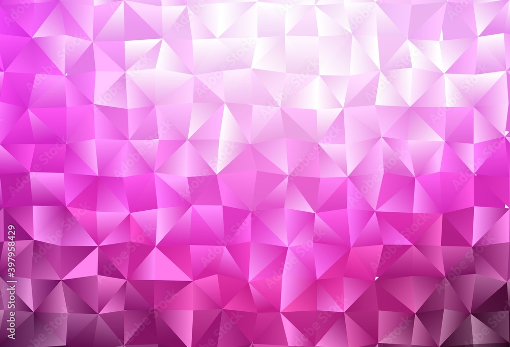 Light Pink vector polygonal template. Light Pink vector polygonal template.
