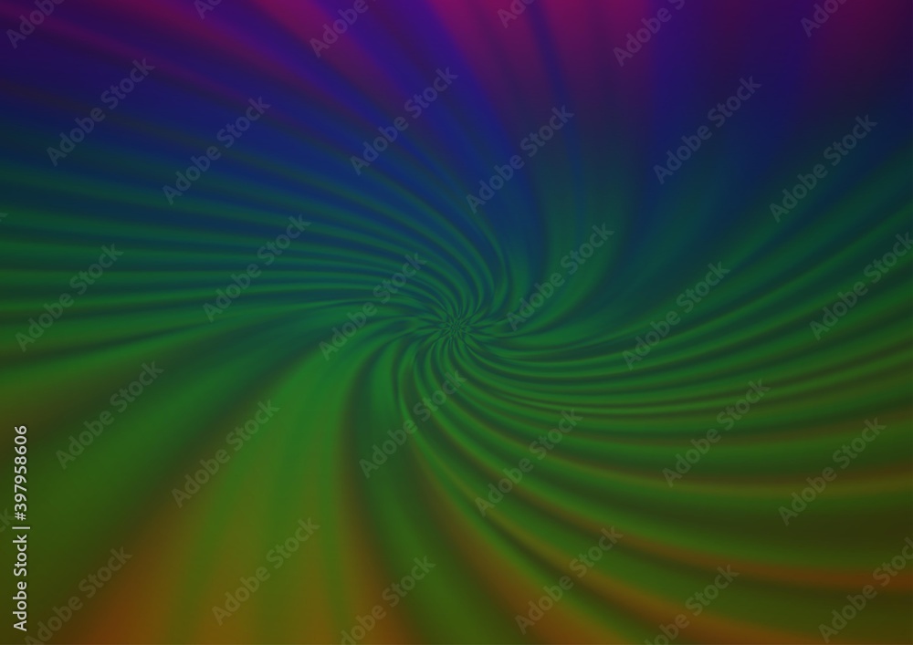 Obraz premium Dark Multicolor, Rainbow vector glossy abstract template.