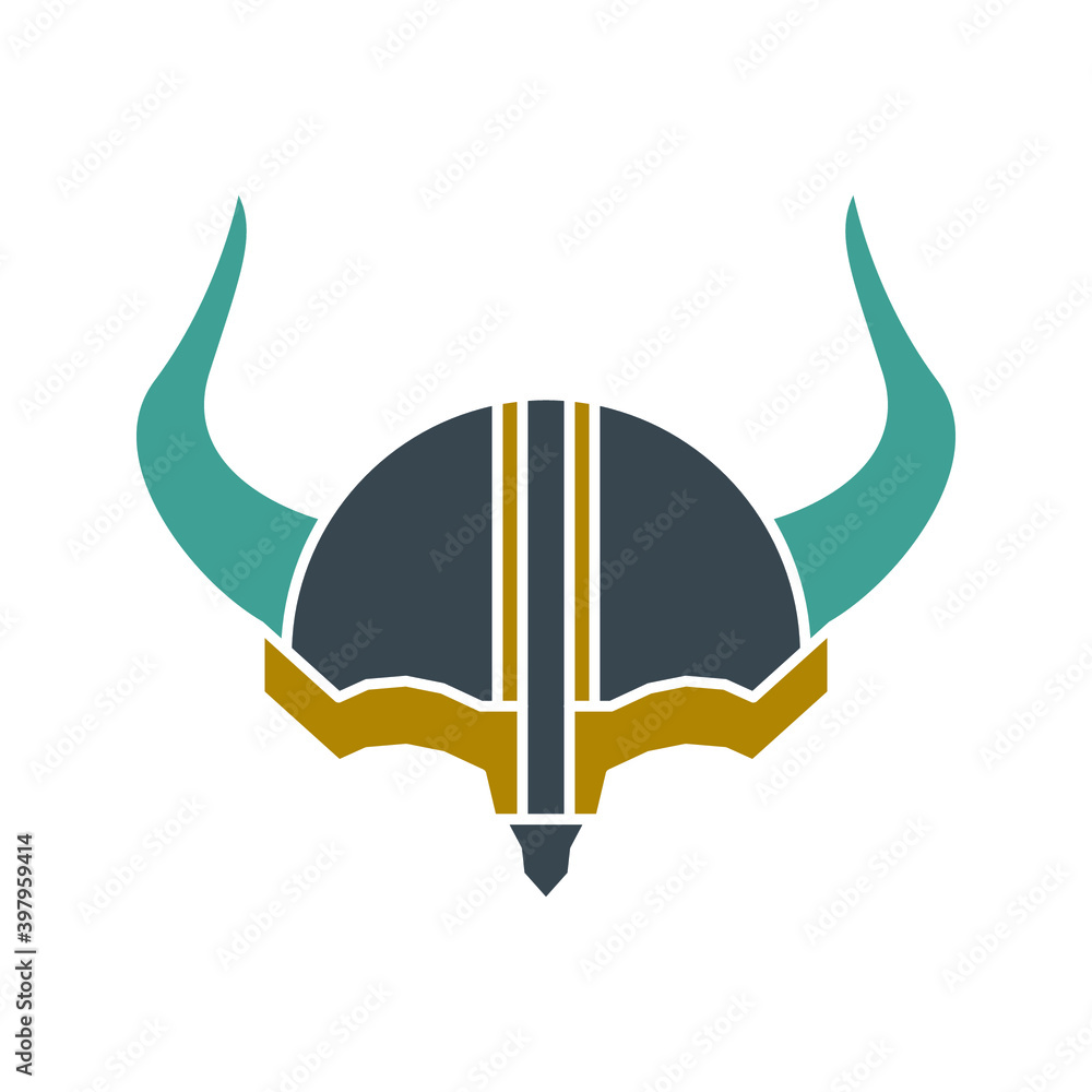 viking hat vector. viking helmet icon. icon vector illustration Stock Vector  | Adobe Stock
