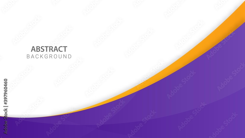 Obraz premium Abstract Background with Curve and Yellow Purple Color, Good used for Banner, Feed, Flyer, Backdrop, Wallpaper, Landing Page, and etc - EPS 10 Vector
