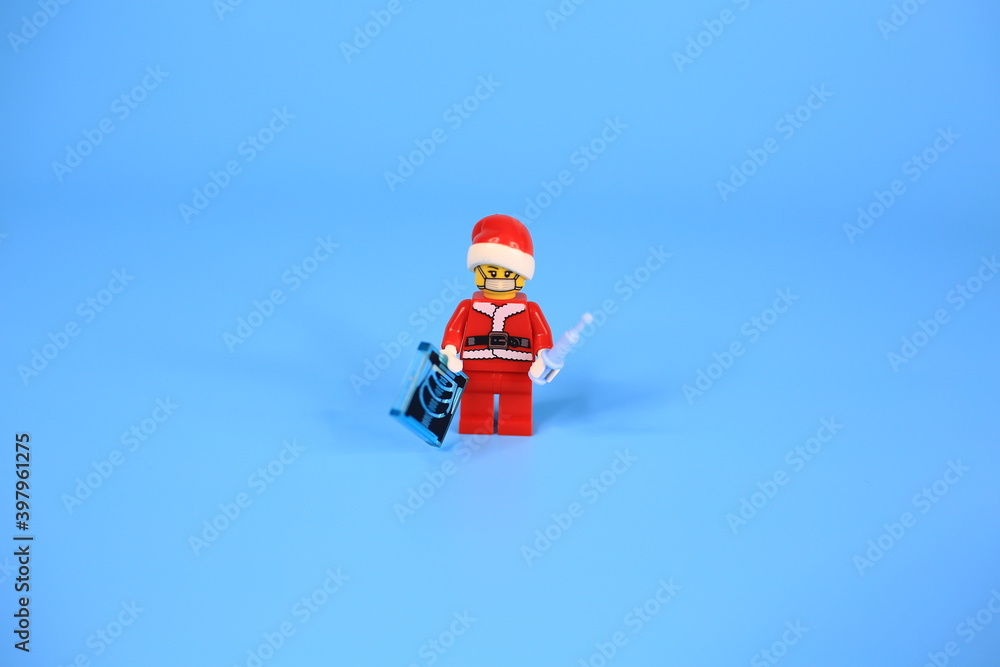 Hong Kong/China, November 1 2020 Studio shot of Lego people, combine