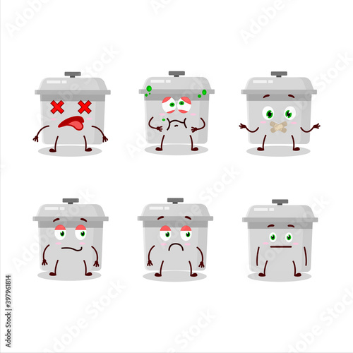 French oven cartoon character with nope expression