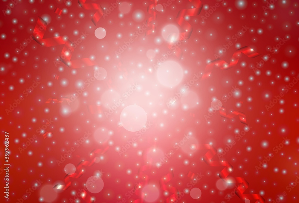 Light Red vector texture in birthday style. Light Red vector texture in birthday style.