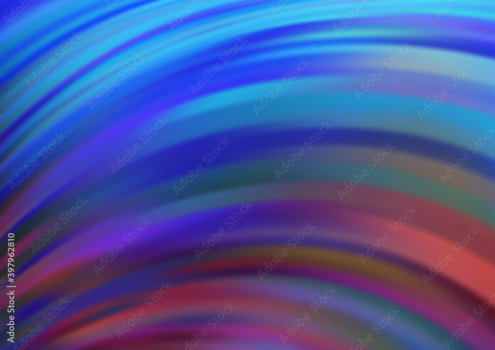 Fototapeta premium Light Blue, Red vector pattern with liquid shapes.