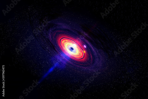 Neutron star in space. Elements of this image were furnished by NASA.