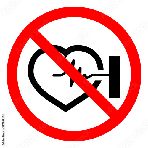 High Magnetic Fields Symbol Sign ,Vector Illustration, Isolate On White Background Label .EPS10