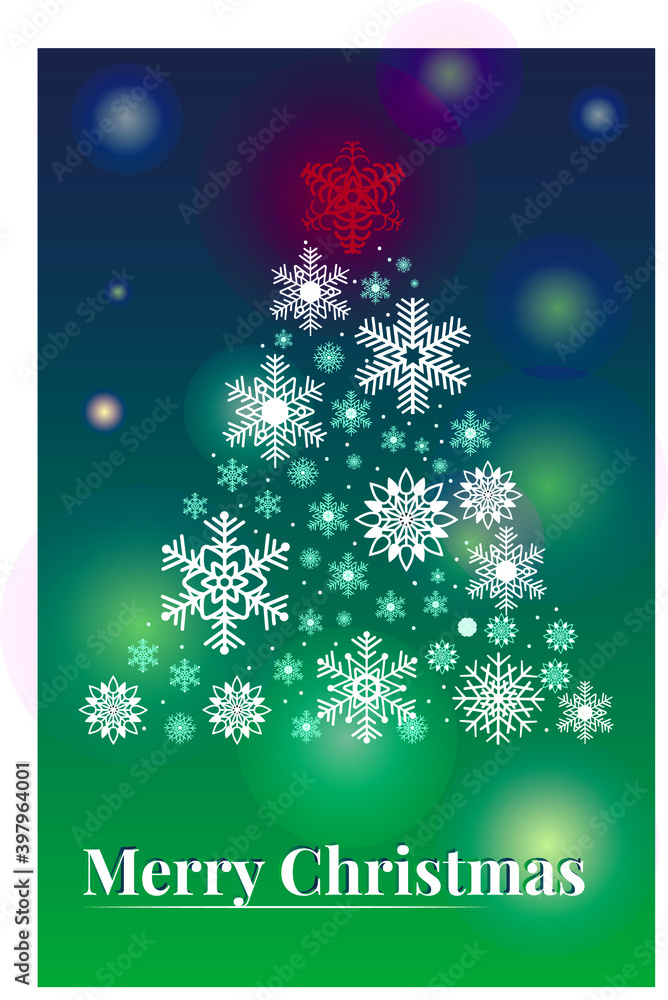 christmas card with christmas tree christmas card with christmas tree