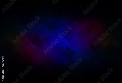 Dark Blue, Red vector template with rhombus.