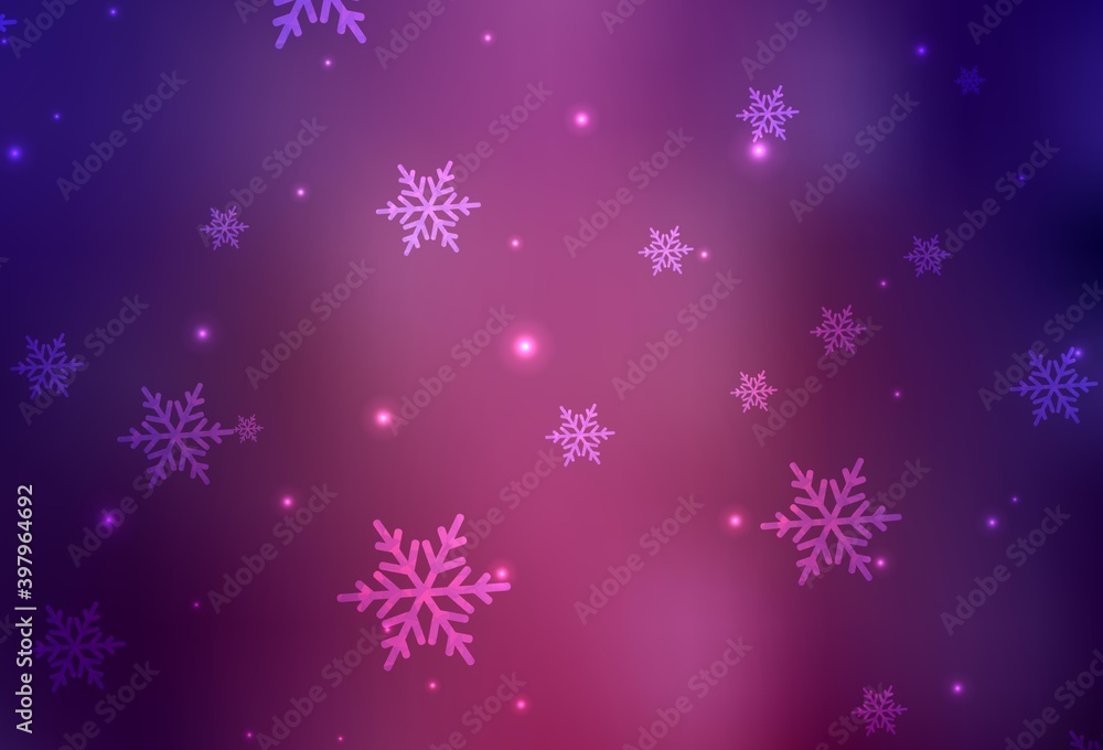 Dark Purple vector backdrop in holiday style. Dark Purple vector backdrop in holiday style.