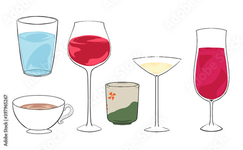 飲み物のイラスト素材