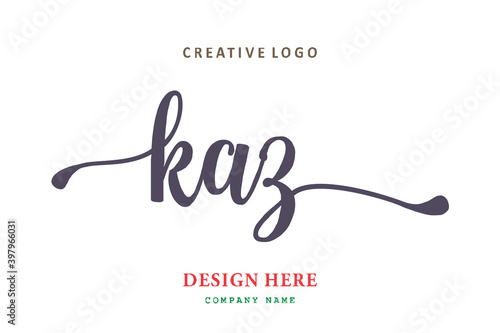 KAZ lettering logo is simple, easy to understand and authoritative