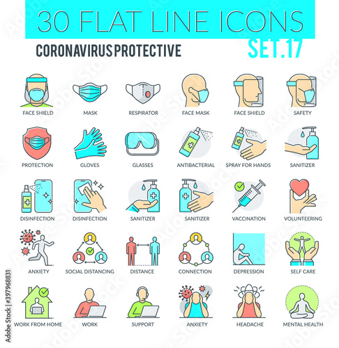 Coronavirus Protective Icons