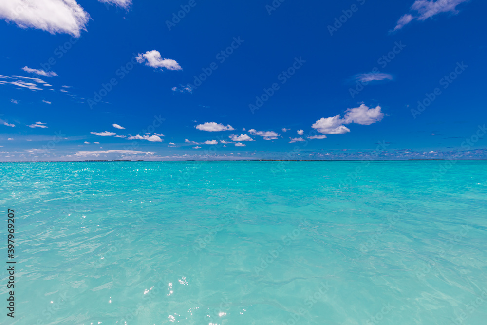 Perfect sky and water of Indian ocean. Calm sea ocean and blue sky background, tropical sea. Blue sea waves, horizon, relax, peaceful endless view. Blue sky and seascape Perfect sky and water of Indian ocean. Calm sea ocean and blue sky background, tropical sea. Blue sea waves, horizon, relax, peaceful endless view. Blue sky and seascape