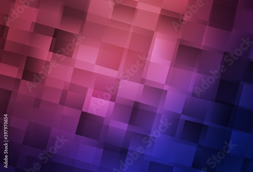 Dark Purple  Pink vector layout with lines  rectangles.