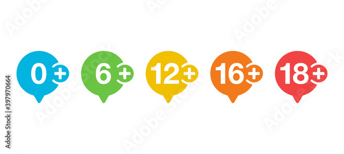 Age limits pictograms for children censoring