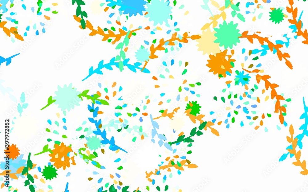 Light Blue, Yellow vector elegant wallpaper with flowers, roses. Light Blue, Yellow vector elegant wallpaper with flowers, roses.