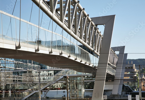 Photography Akrobaten pedestrian bridge in Oslo. Norway