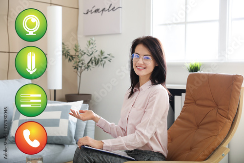 Interface of software used ...