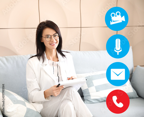 Interface of software used ...