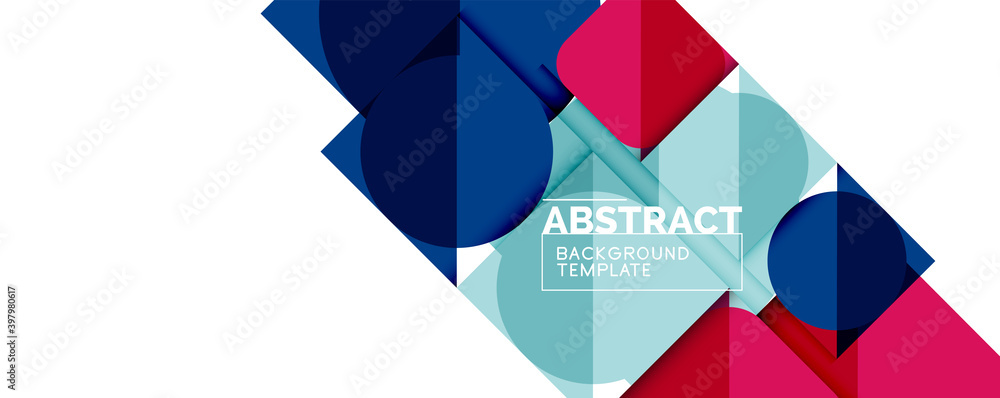 Clean minimal geometric abstract background with triangles and circles. Vector illustration for covers, banners, flyers and posters and other designs Clean minimal geometric abstract background with triangles and circles. Vector illustration for covers, banners, flyers and posters and other designs