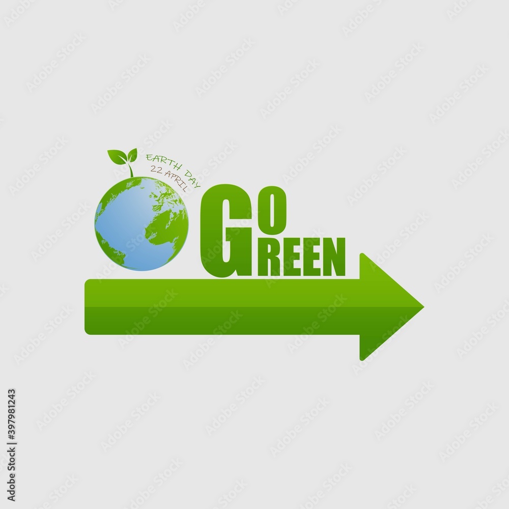 Eco go green concept. Eco friendly. Earth day. Vector illustration EPS10. Eco go green concept. Eco friendly. Earth day. Vector illustration EPS10.