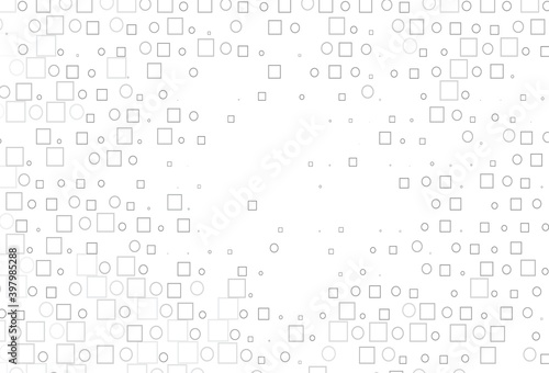 Light Silver, Gray vector cover with circles, cubes.