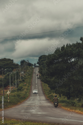 view of a slope in DakDoa, Gia Lai province, Vietnam. Dakdoa is a district near Pleiku city, Central highland of Vietnam (Vietnamese name is Tay Nguyen) photo