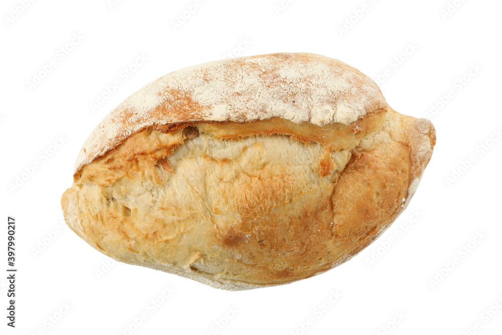 Fresh baked bread isolated on white background Fresh baked bread isolated on white background