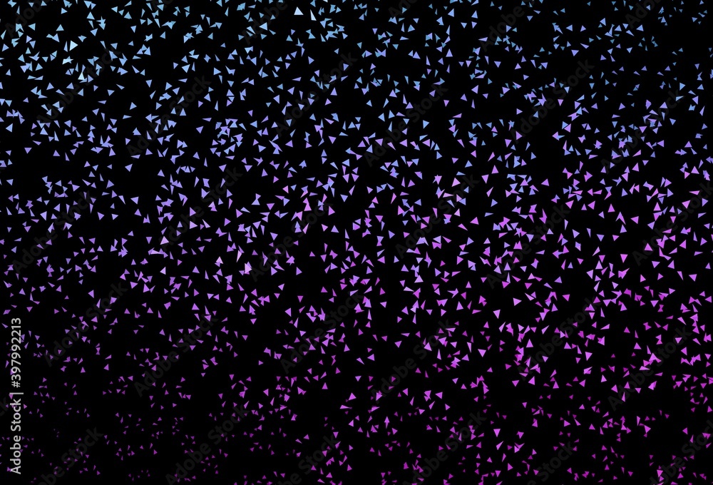 Dark Pink, Blue vector background with triangles. Dark Pink, Blue vector background with triangles.