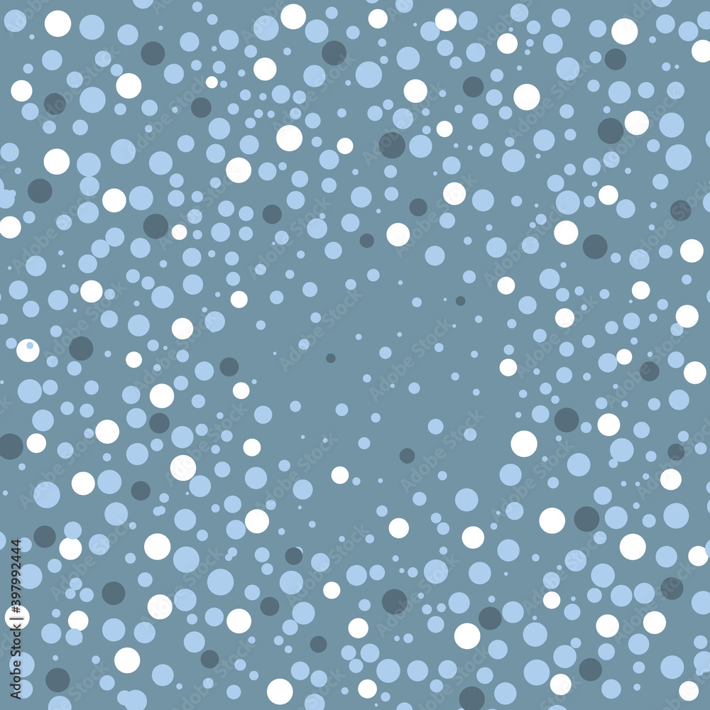 Spots of paint on a blue background, splattered blots Spots of paint on a blue background, splattered blots