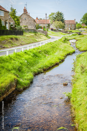 Hutton-le-Hole a small village in North York Moors National Park,  Yorkshire,  United Kingdom