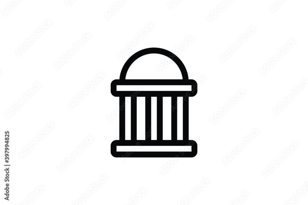 Auction Outline Icon - Court