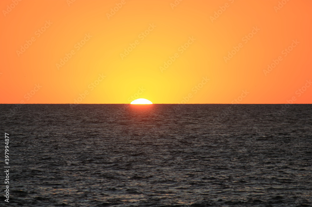 Sunset over the ocean in Western Australia Sunset over the ocean in Western Australia