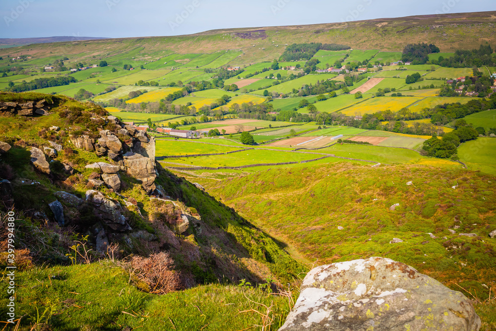 Valley view in North York Moors National Park,  Yorkshire,  United Kingdom