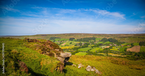 Valley view in North York Moors National Park,  Yorkshire,  United Kingdom photo