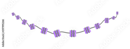 Ceramic crooked dental tooth braces or brackets isolated