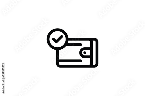 Auction Outline Icon - Wallet
