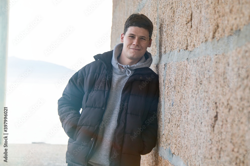 Obraz premium portrait of young man smiling