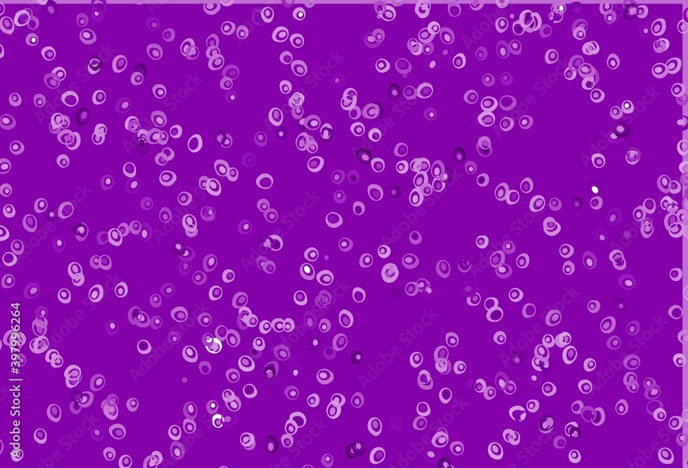 Light Purple vector pattern with spheres.