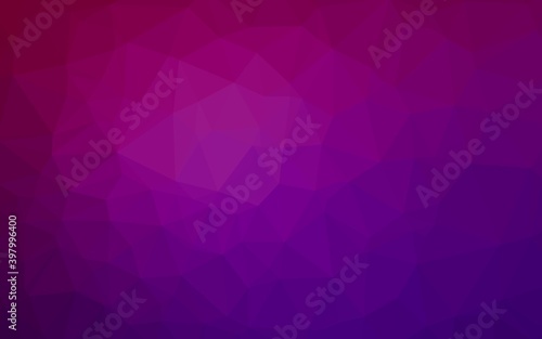 Light Purple vector low poly cover.