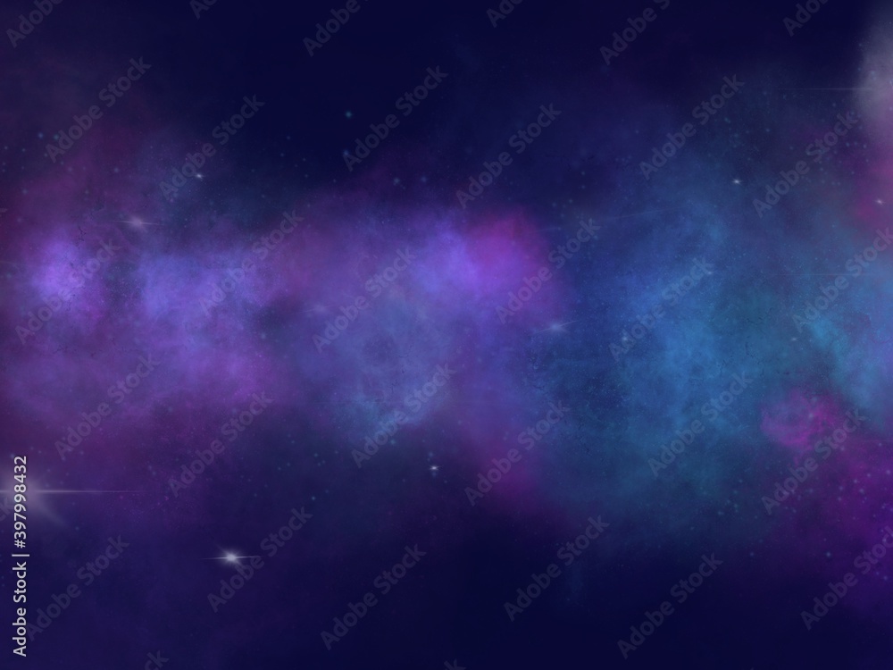 background with stars,abstract wallpaper science with nebula in dark night