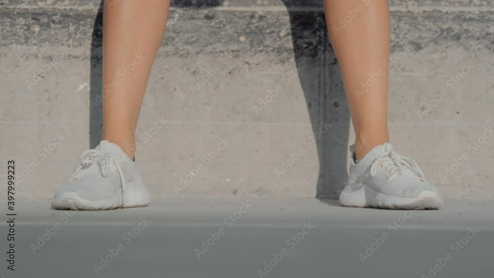 Looped video of woman train and do exercises using big blue weight. Simple and minimalistic workout video. Conceptual burden lifting. Get stronger and push limits Looped video of woman train and do exercises using big blue weight. Simple and minimalistic workout video. Conceptual burden lifting. Get stronger and push limits