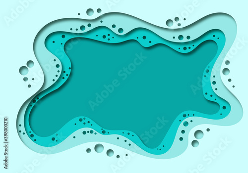 background in paper style marine