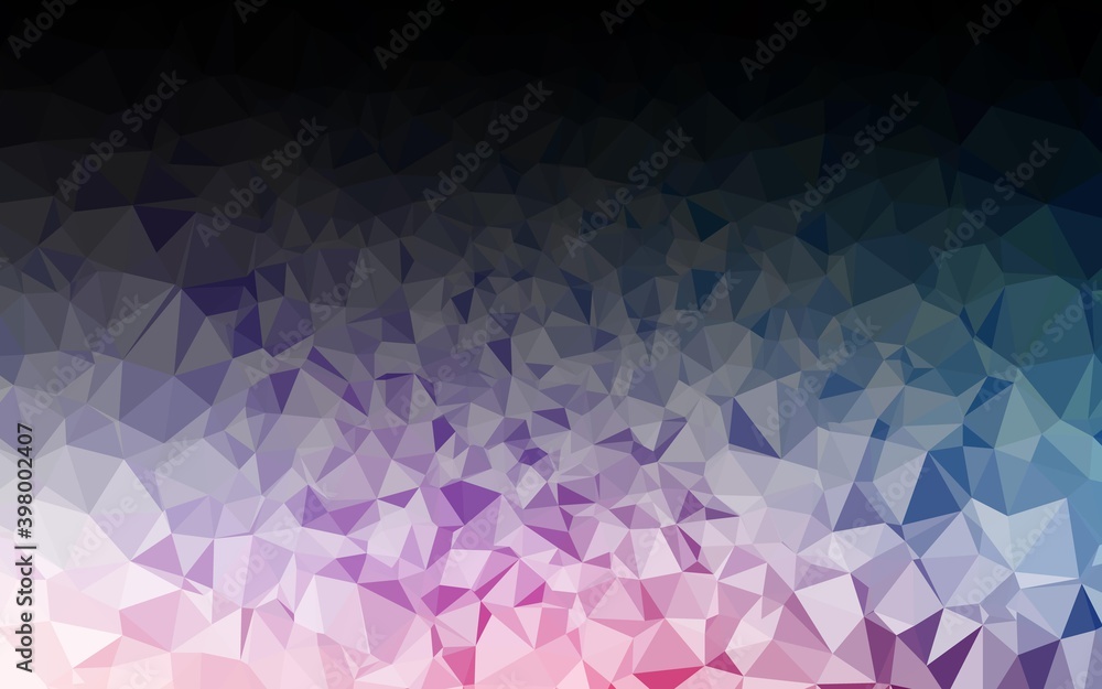 Obraz premium Light Blue, Red vector blurry triangle texture.