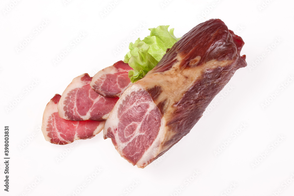 Fototapeta premium Ham And Greenery