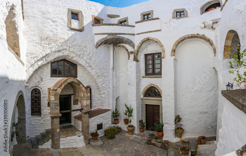 The Monastery of Saint John the Theologian in Patmos Island © nejdetduzen