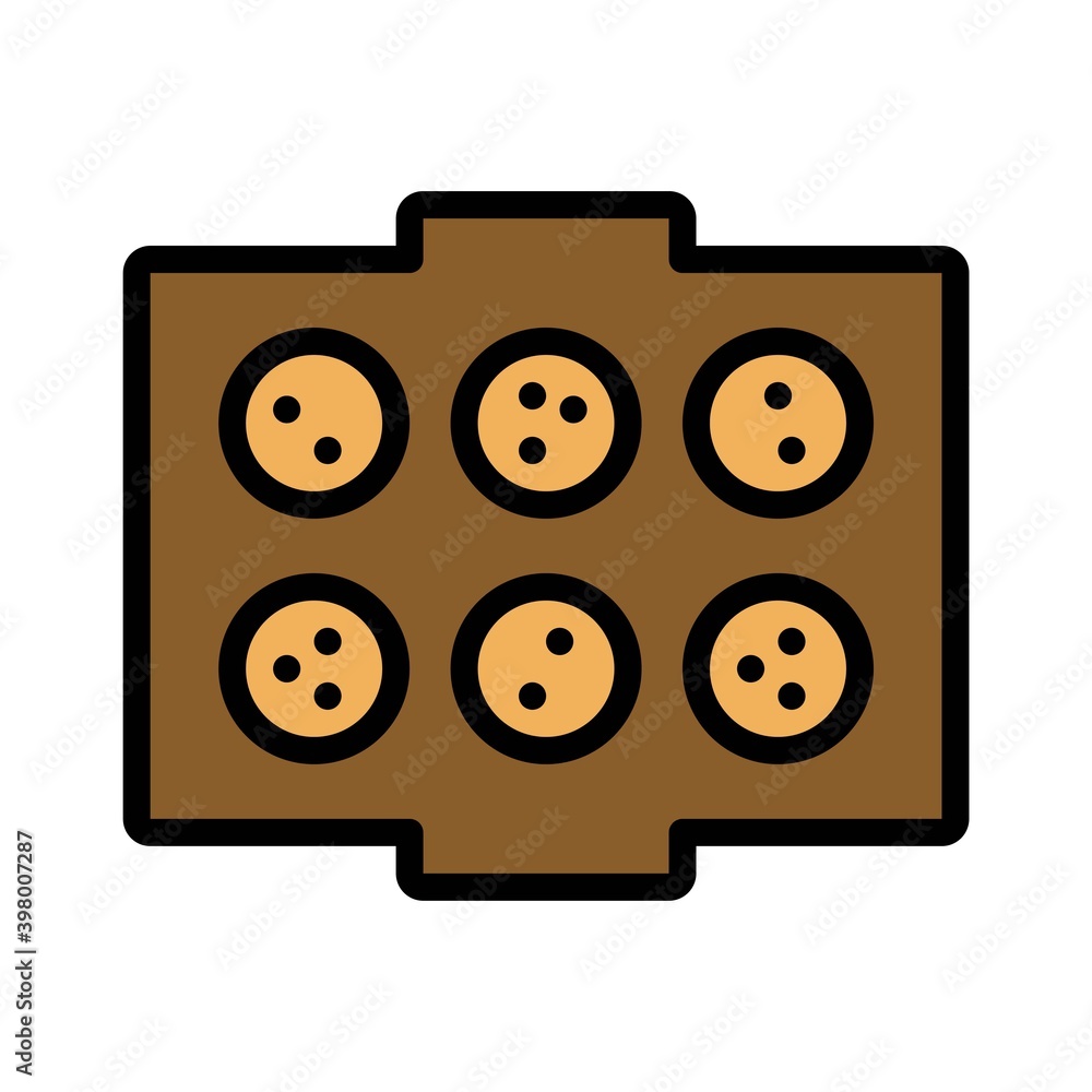 Cookies on baking tray icon, Christmas food and drink vector Cookies on baking tray icon, Christmas food and drink vector