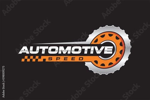 automotive wheel fast emblem logo